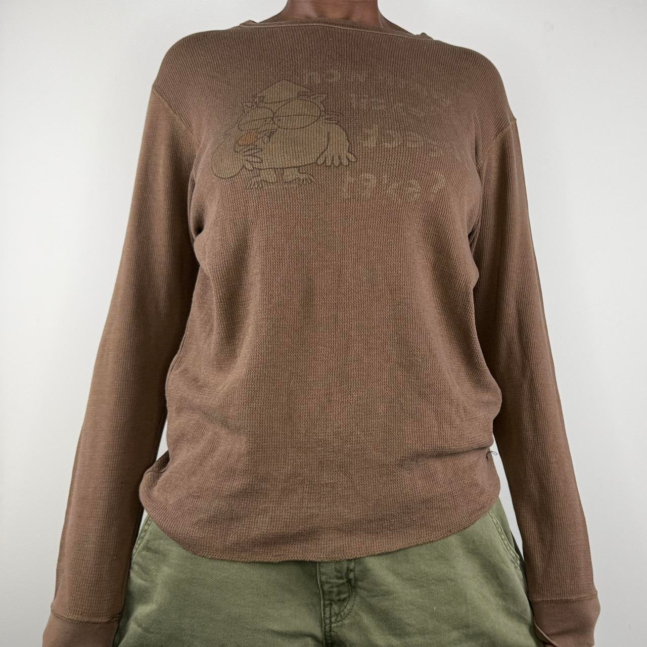 Brown "How many licks" tee