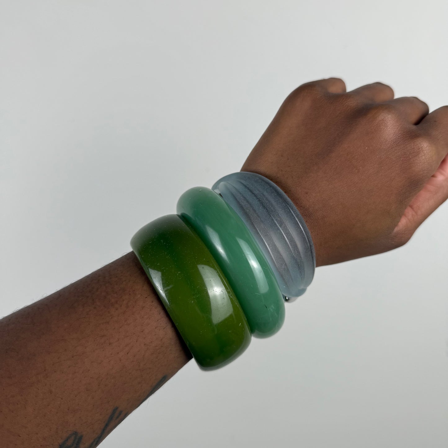 Multicolored Bangle Stack