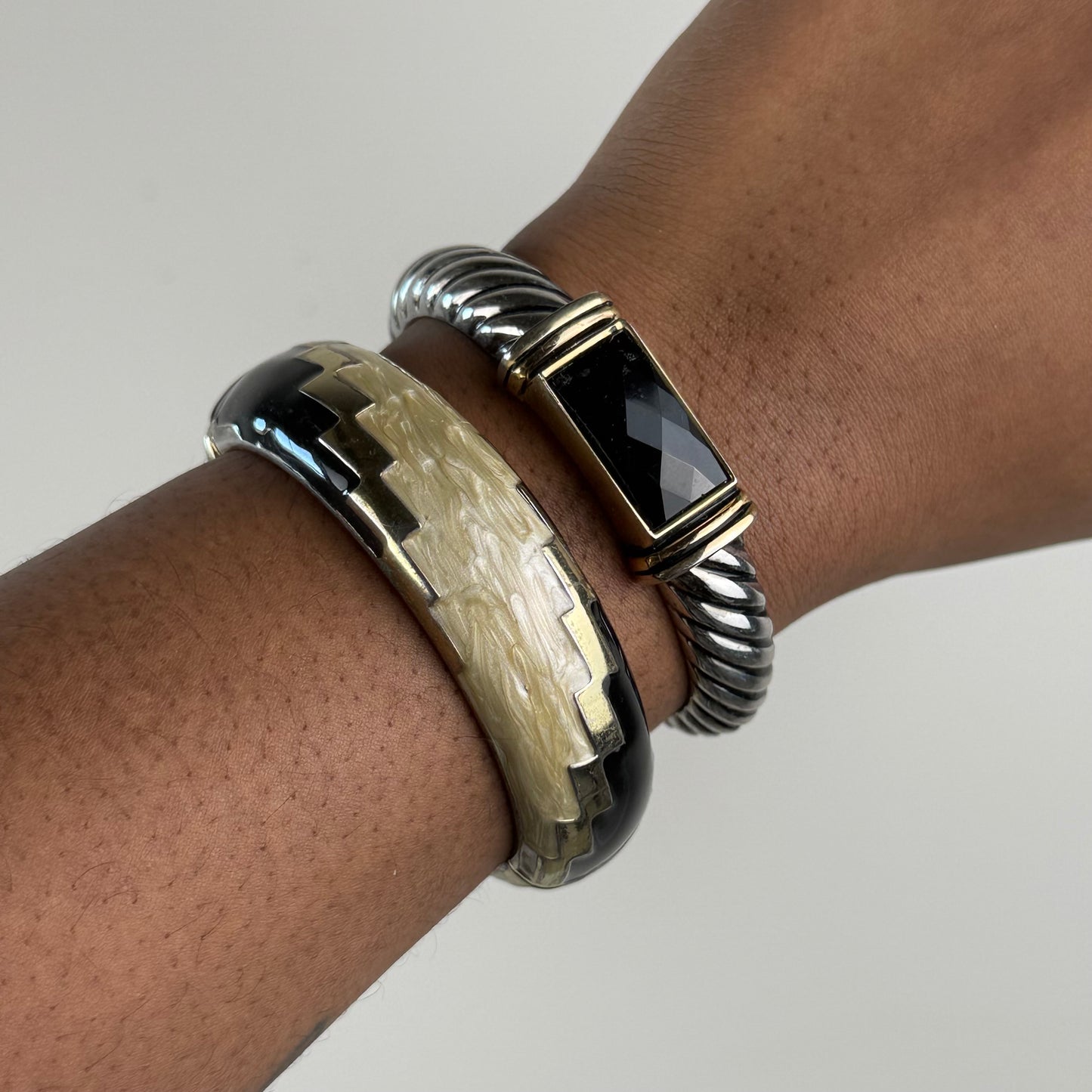 Boho bangle cuff stack