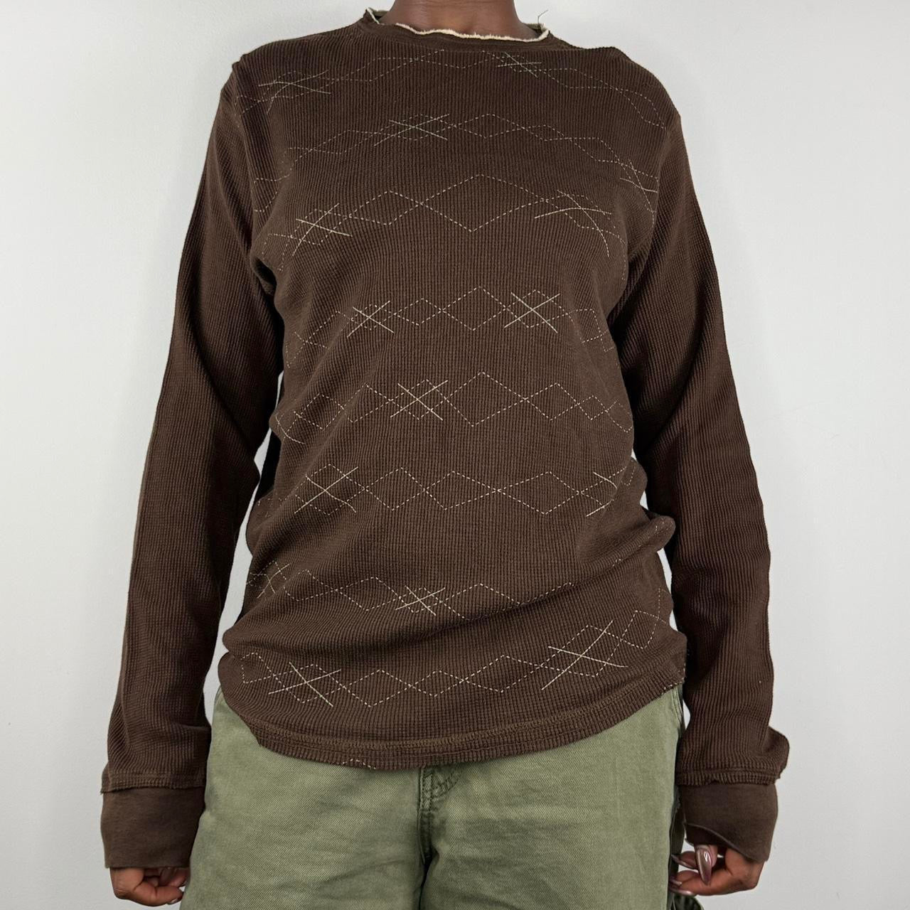 Brown Argyle thermal