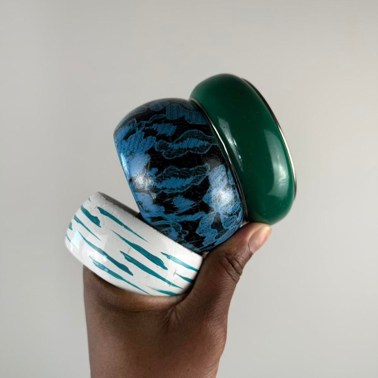 Multicolored Bangle Stack