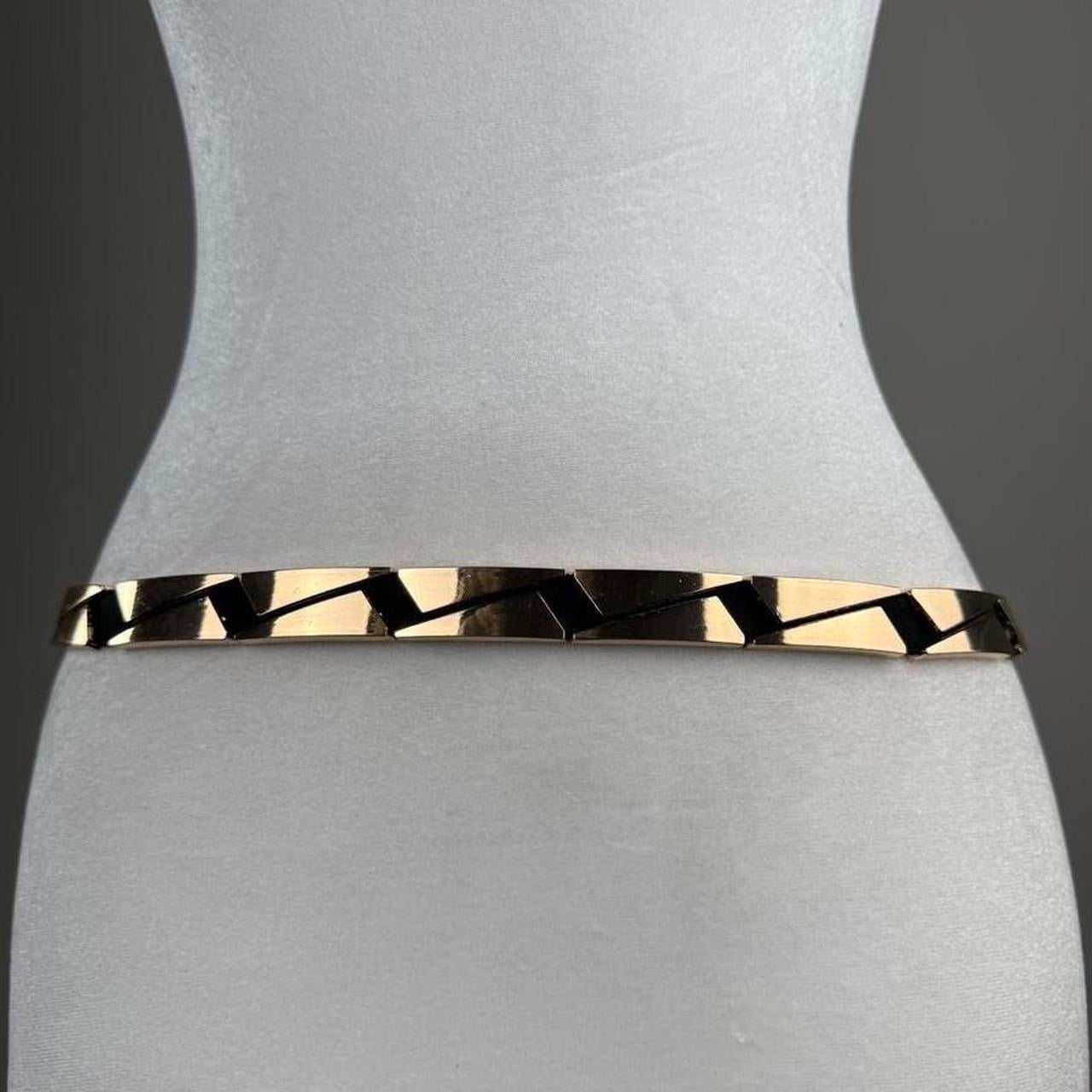 Gold tone accent belt
