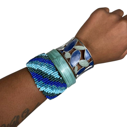 Multicolored Bangle Stack