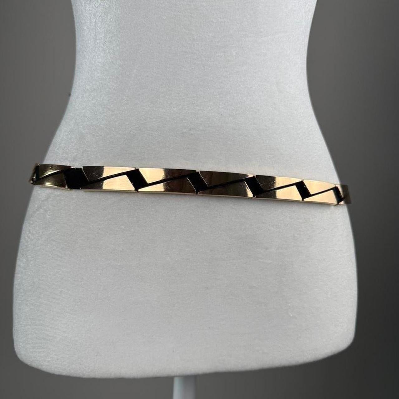 Gold tone accent belt