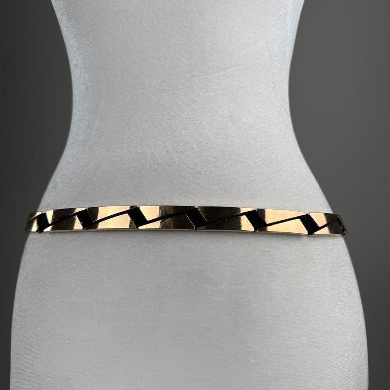 Gold tone accent belt