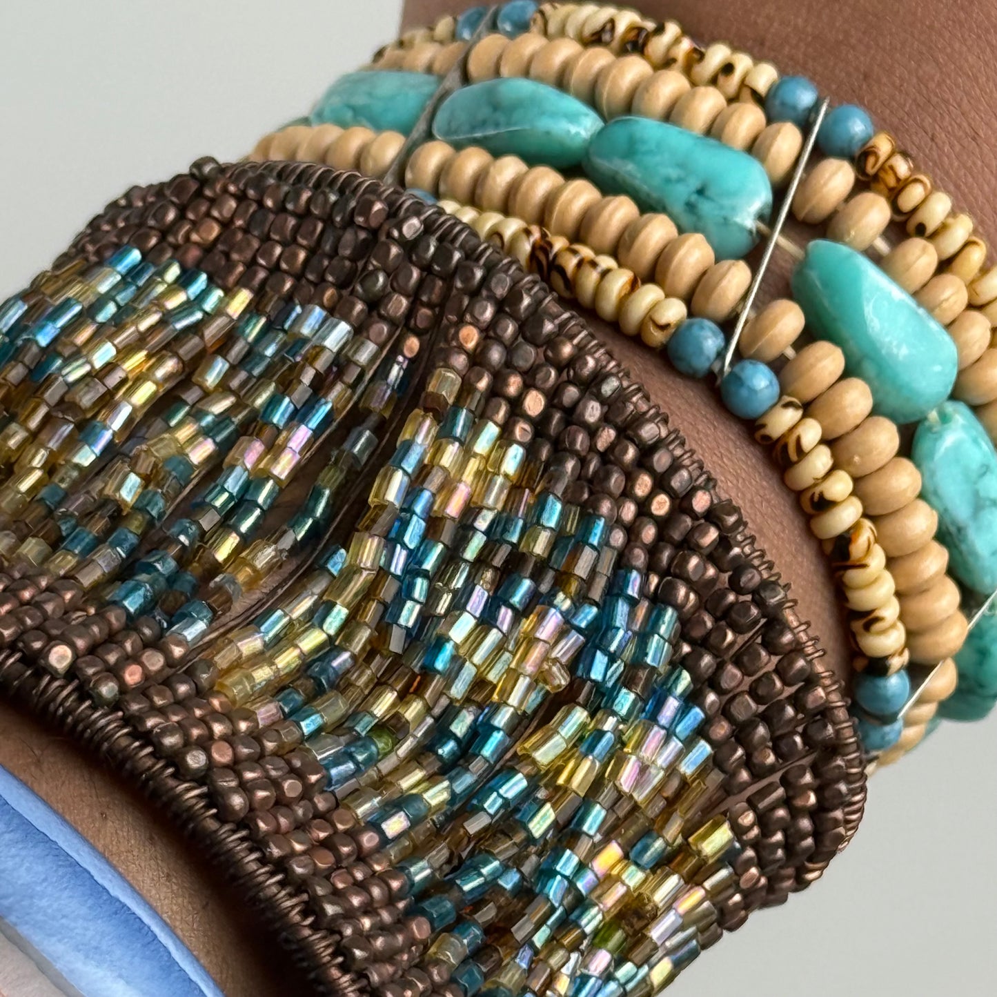 Multicolored Bangle Stack