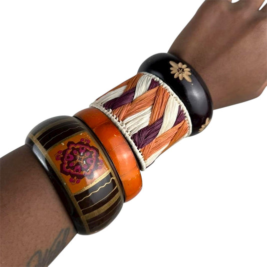 Multicolored Bangle Stack