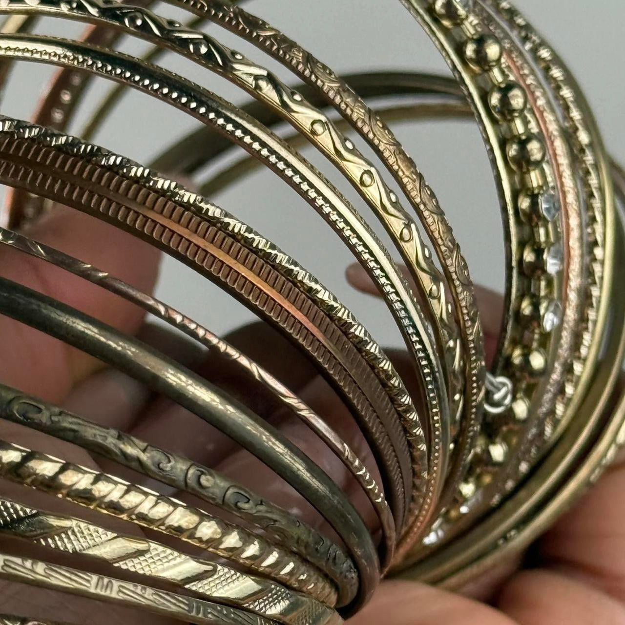 Boho Bangle Stack (mixed metals)