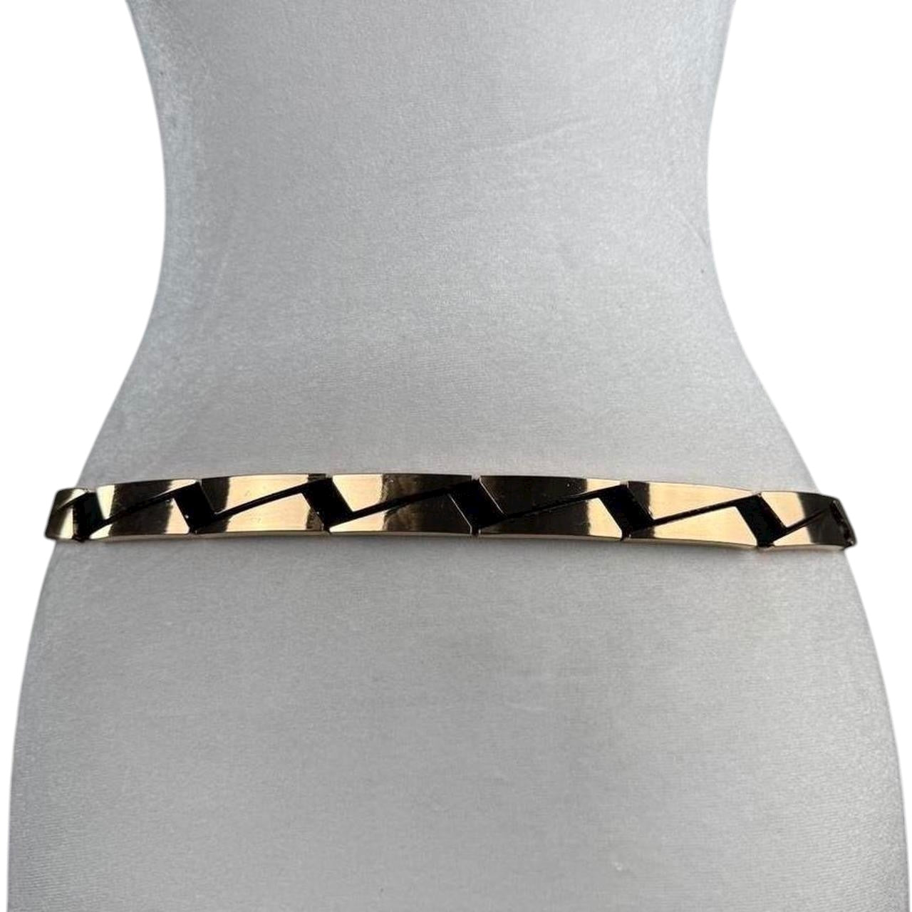 Gold tone accent belt