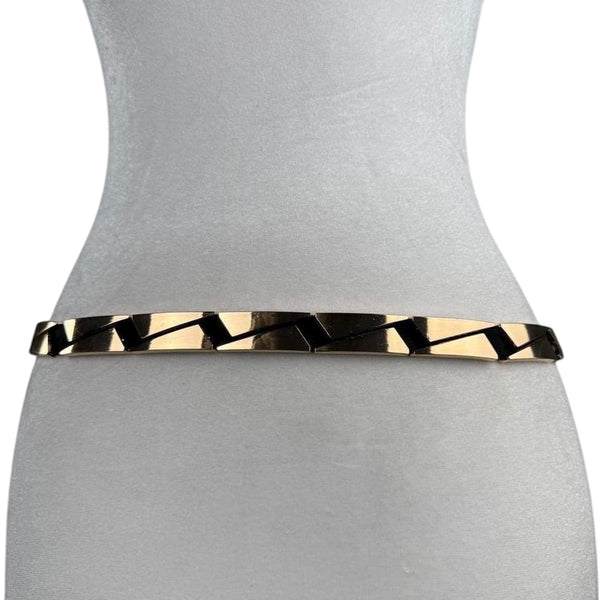 Gold tone accent belt