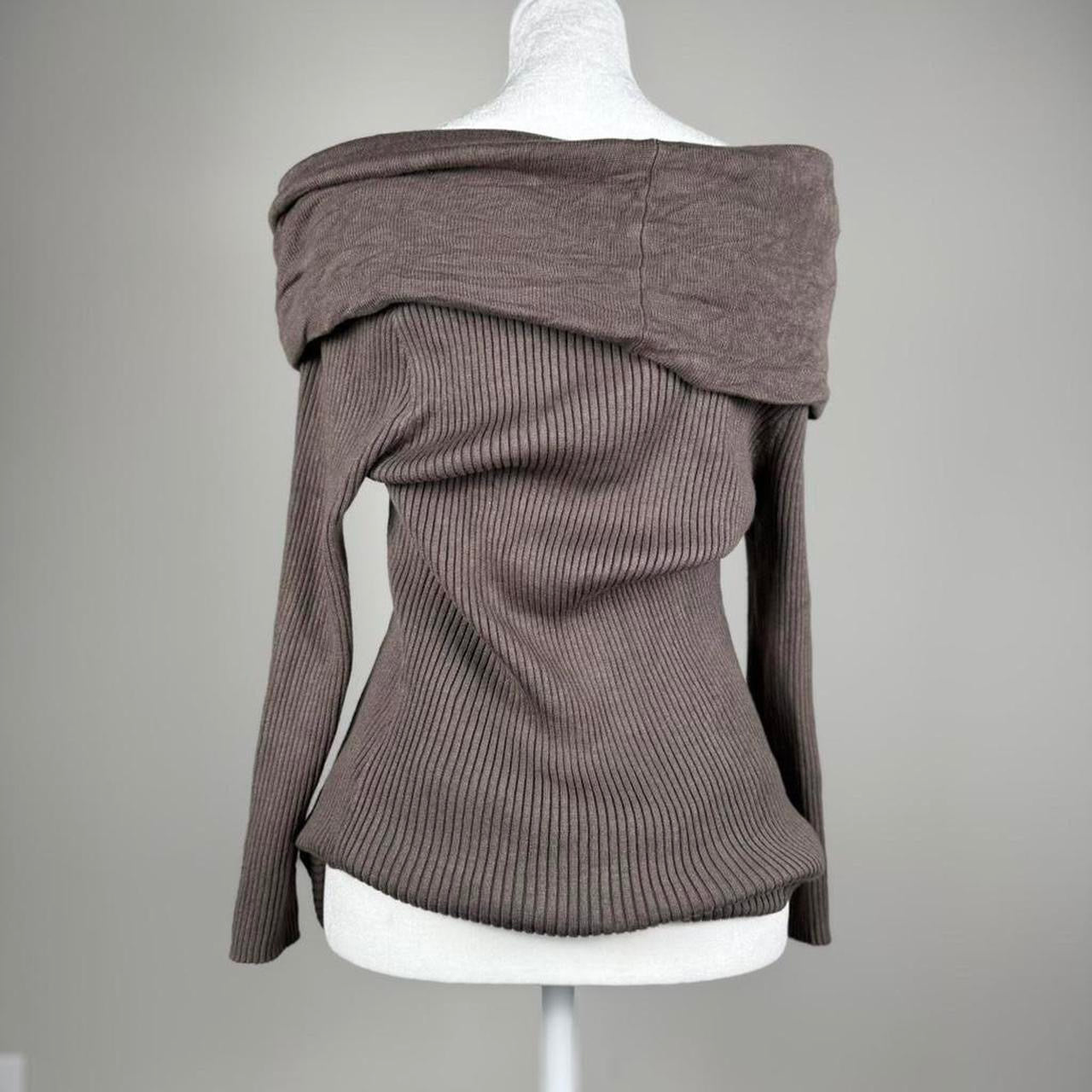 Over the shoulder knit top
