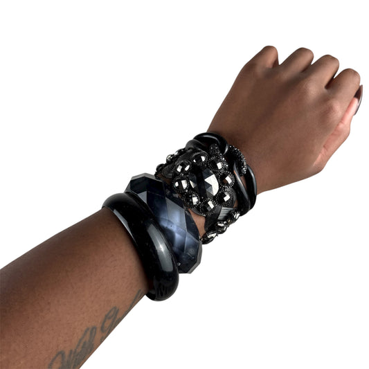 Charcoal Bangle Stack