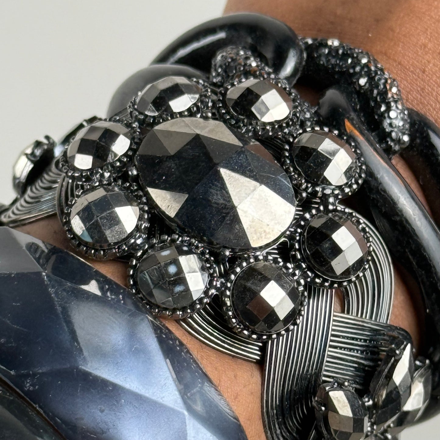Charcoal Bangle Stack