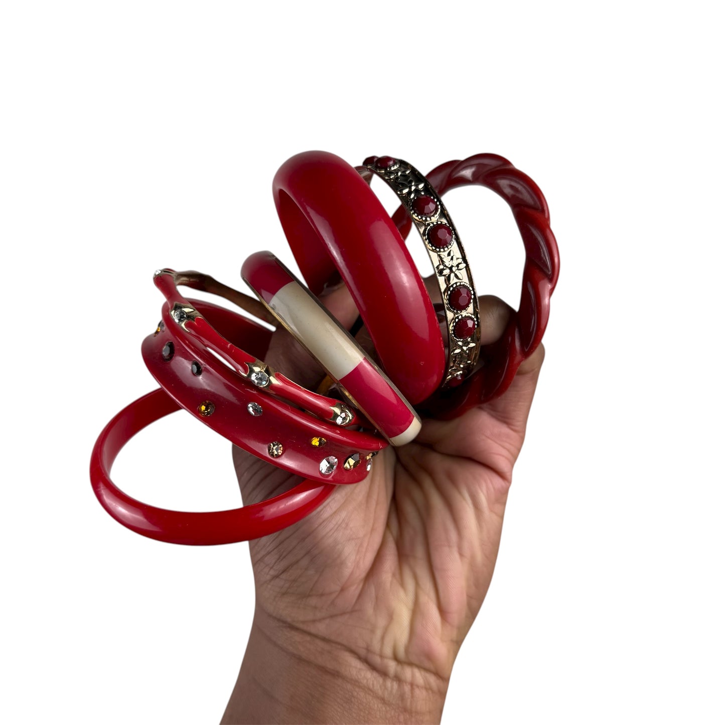 Multicolored Bangle Stack