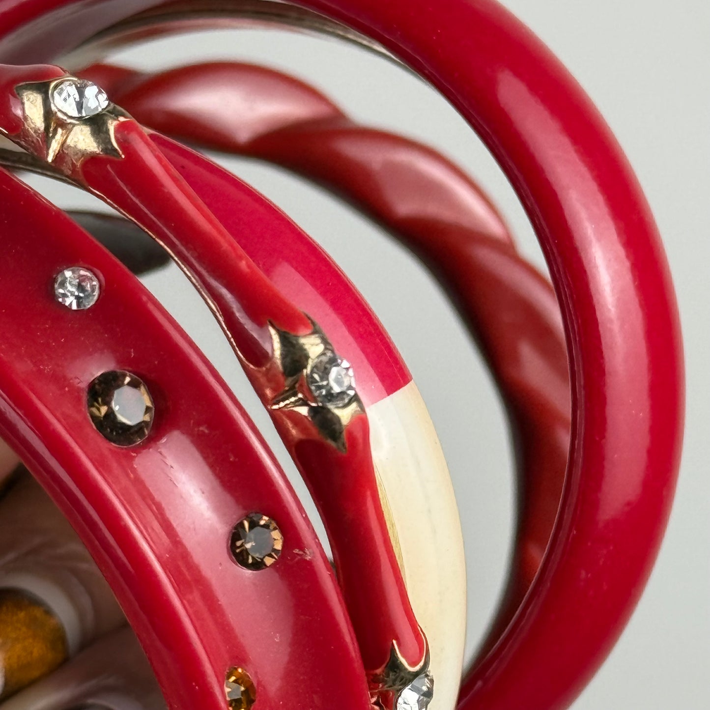 Multicolored Bangle Stack