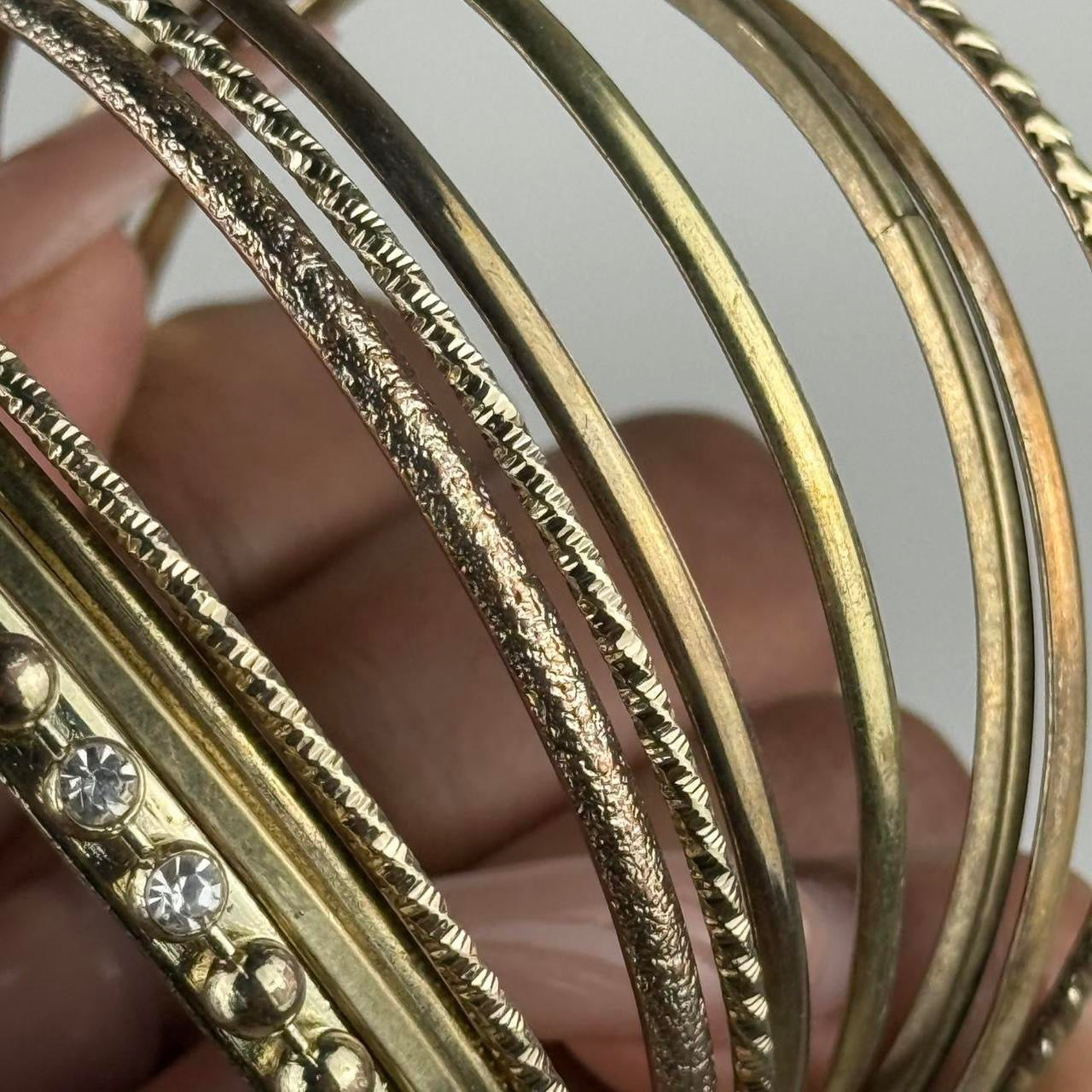 Boho Bangle Stack (mixed metals)