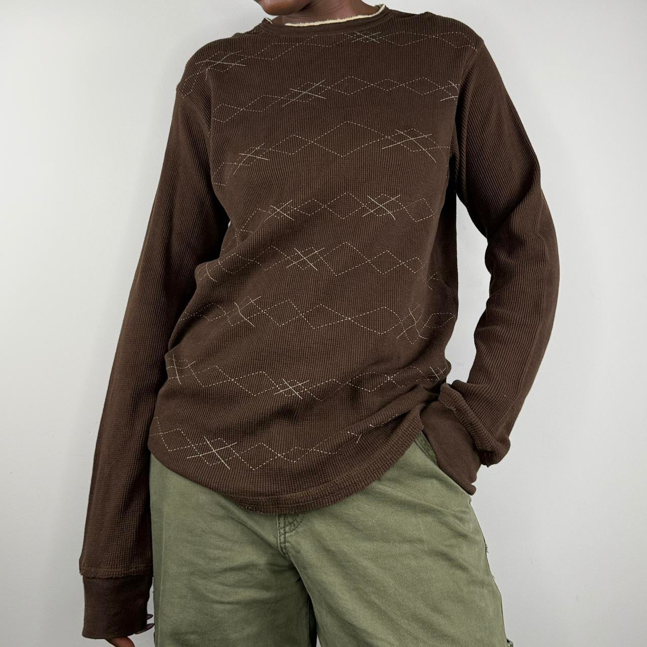 Brown Argyle thermal