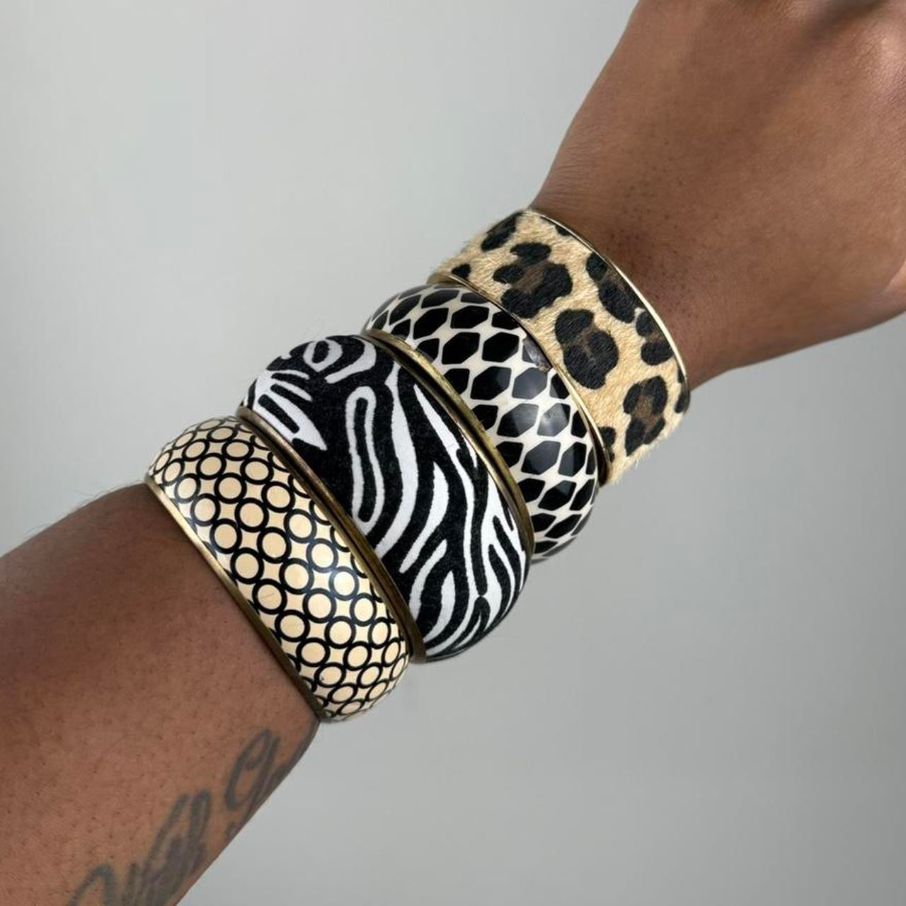 Multicolored Bangle Stack