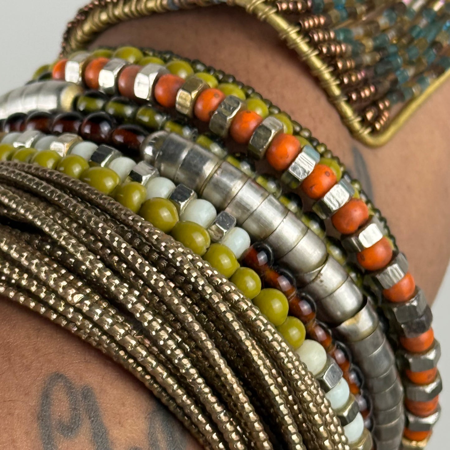Boho bangle stack