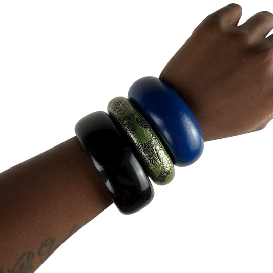 Multicolored Bangle Stack