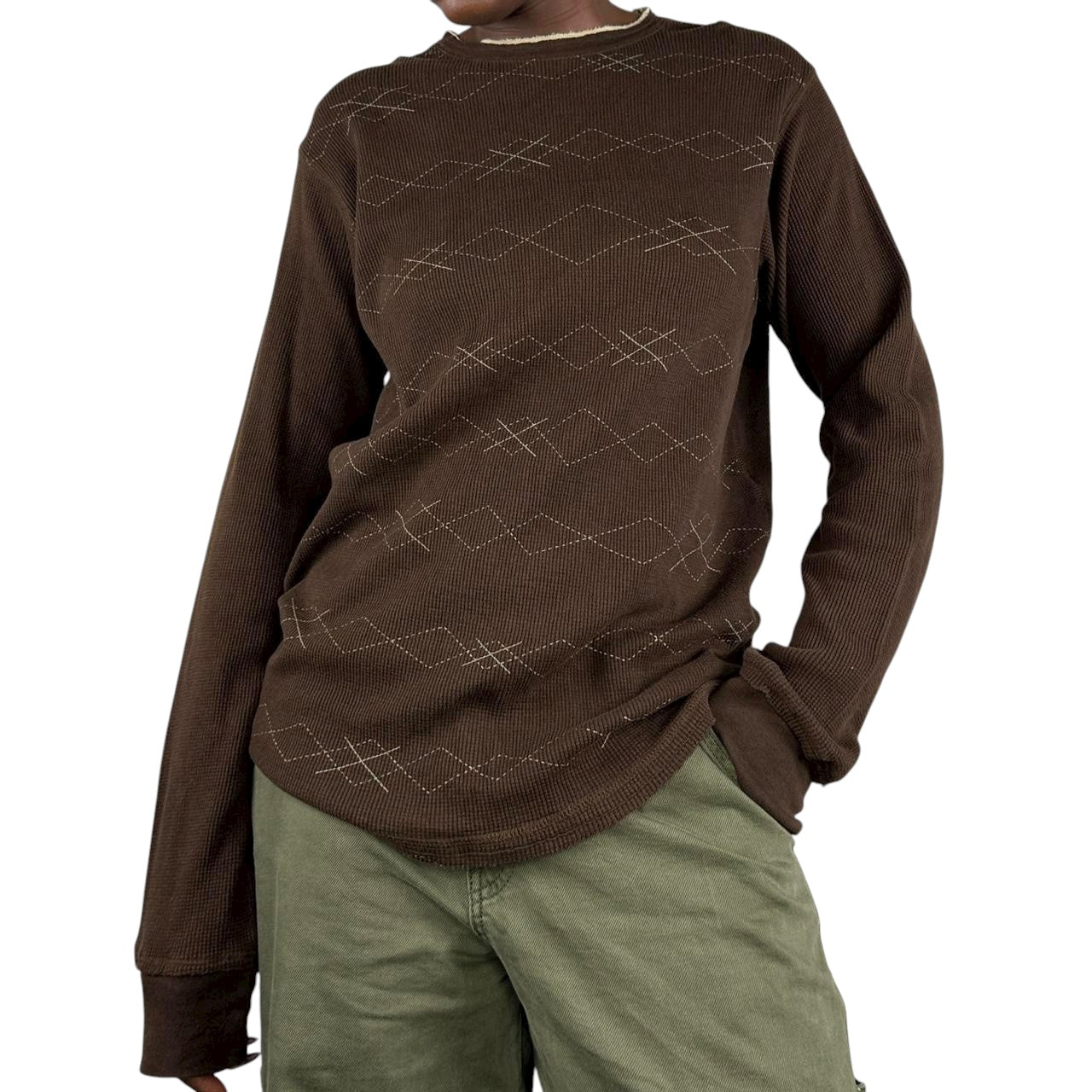 Brown Argyle thermal