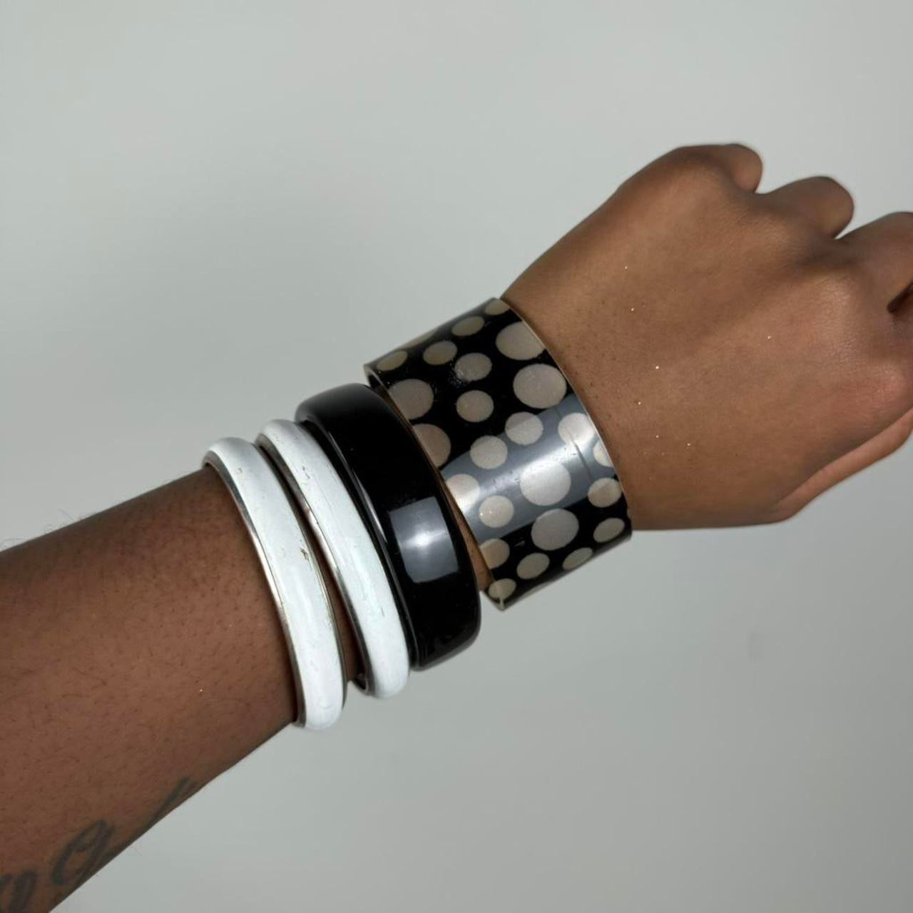 Multicolored Bangle Stack