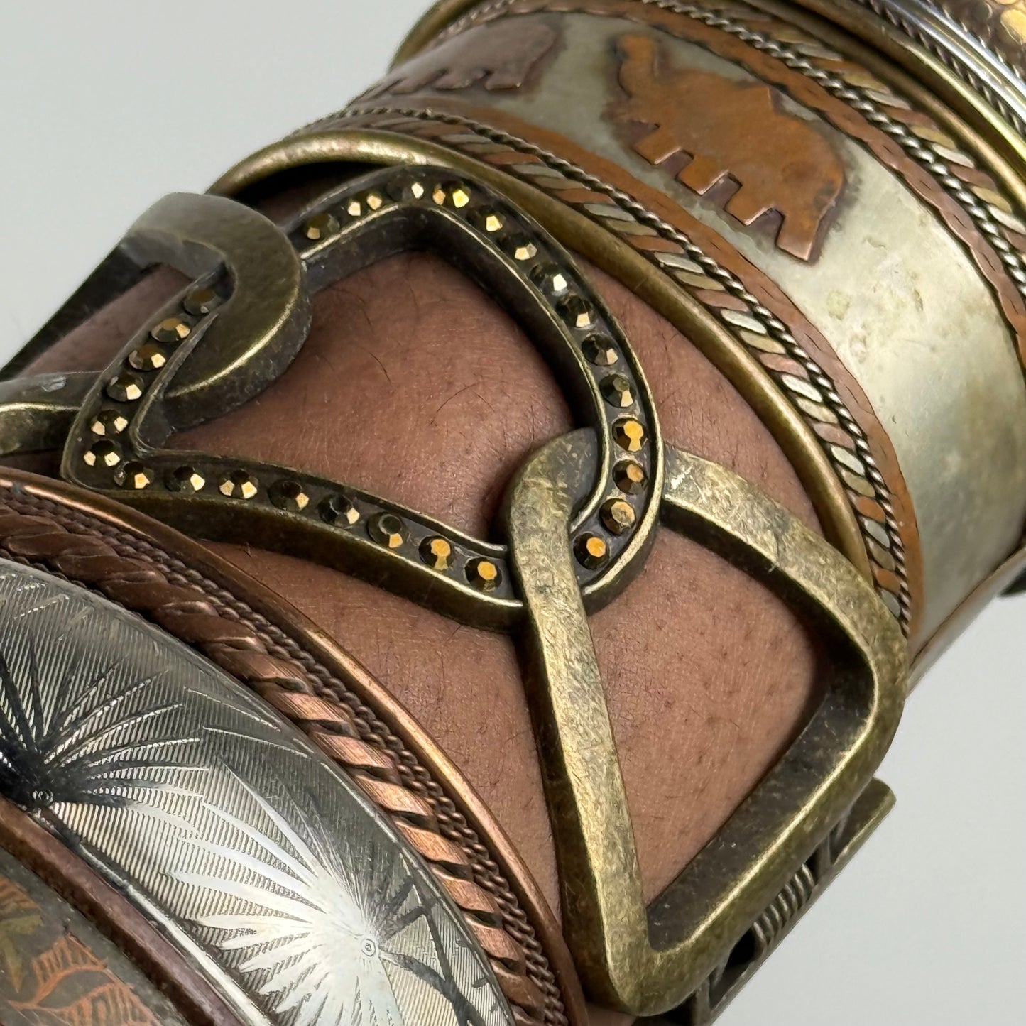 Boho bangle cuff stack