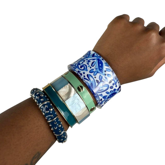 Multicolored Bangle Stack