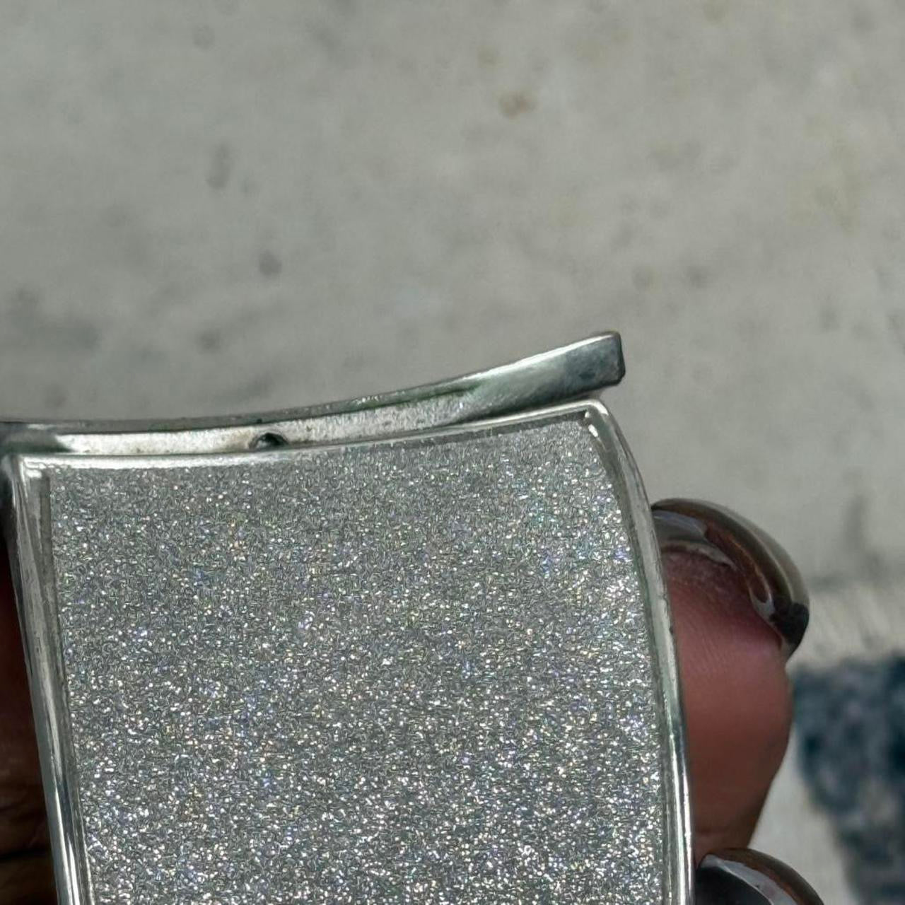 Silver tone cuff stack