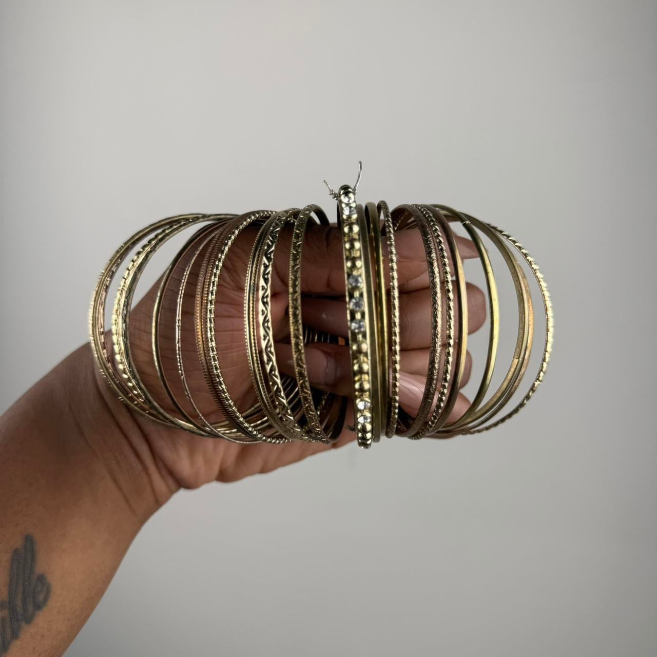Boho Bangle Stack (mixed metals)