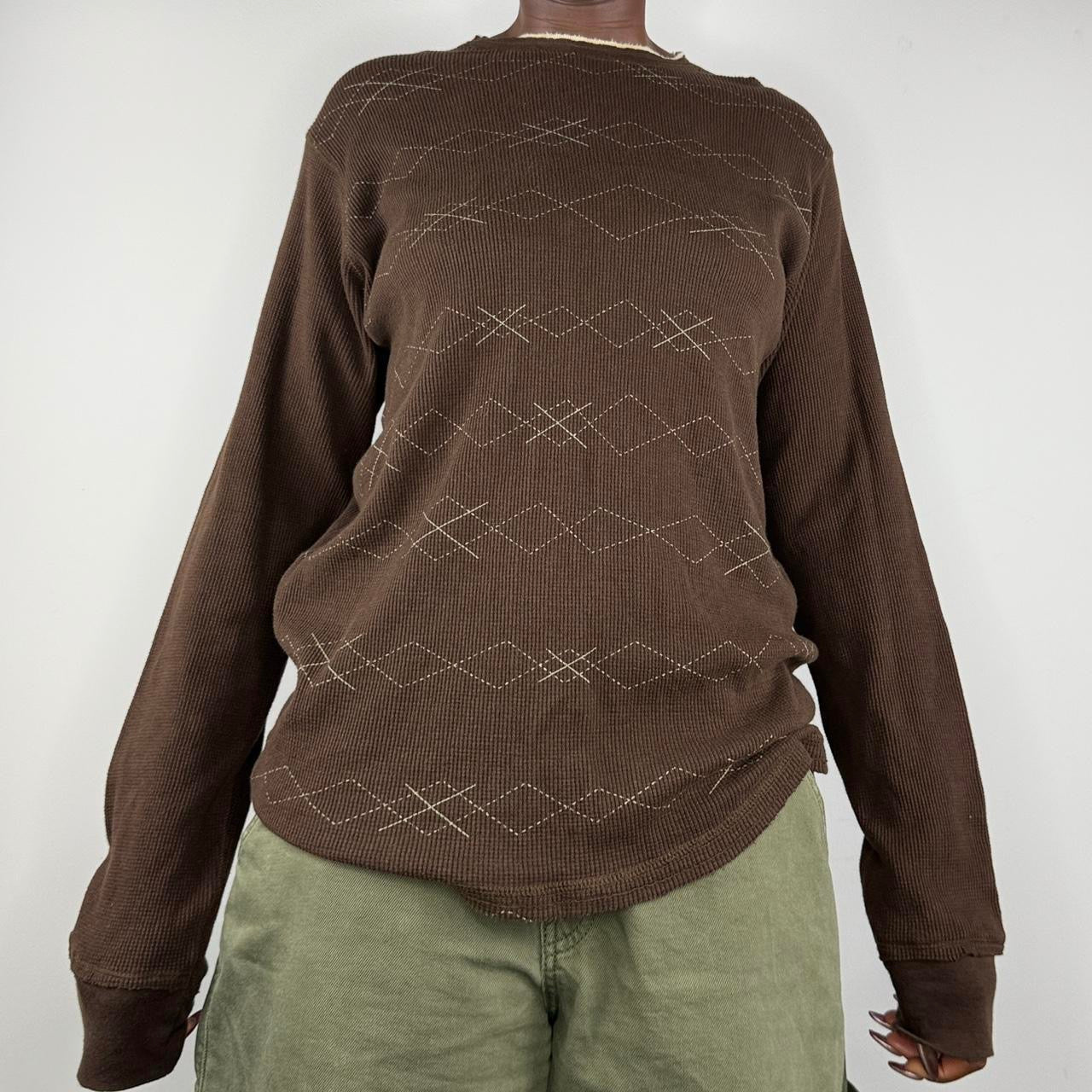 Brown Argyle thermal