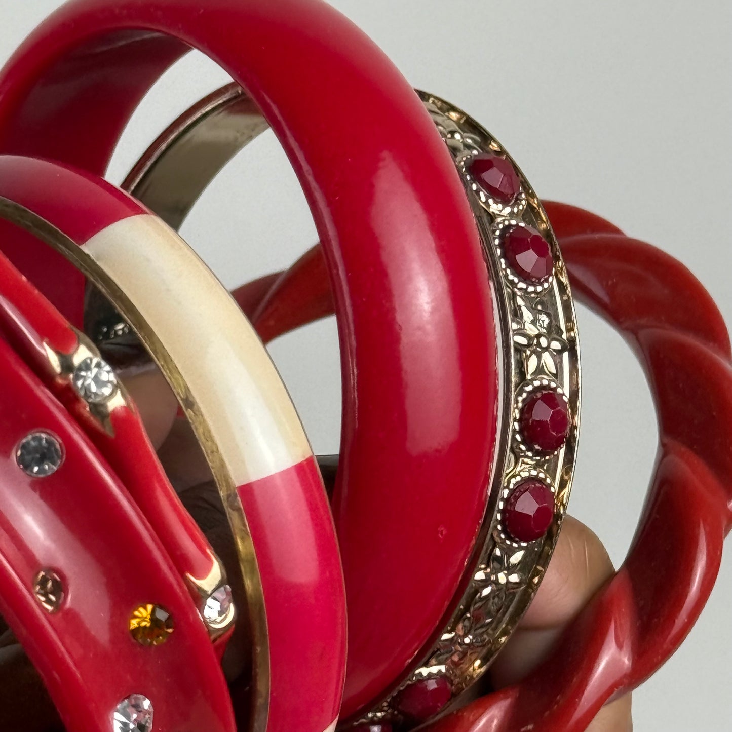 Multicolored Bangle Stack