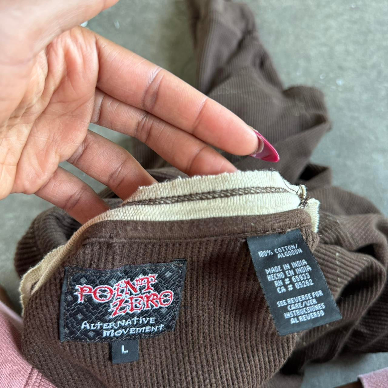 Brown Argyle thermal