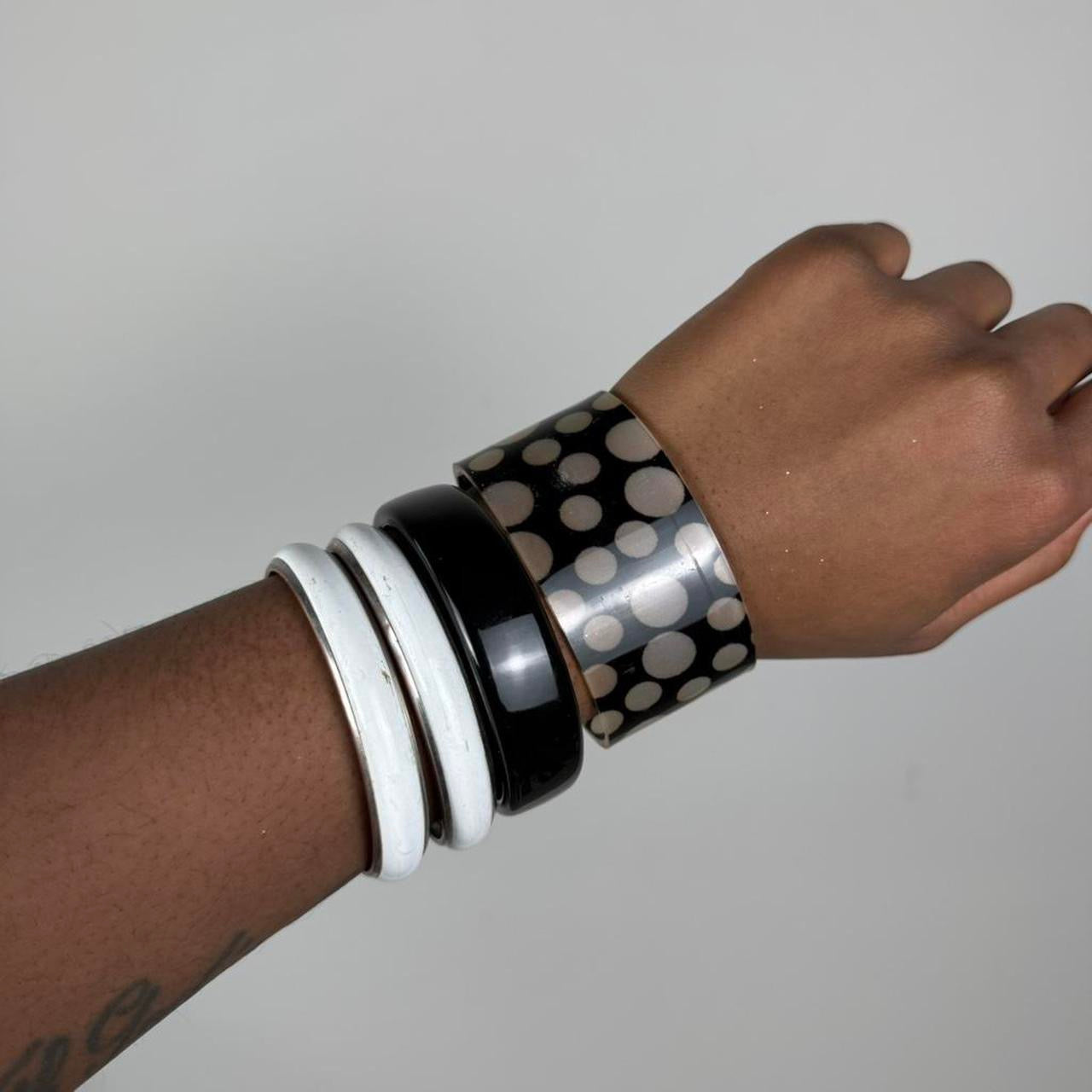 Multicolored Bangle Stack