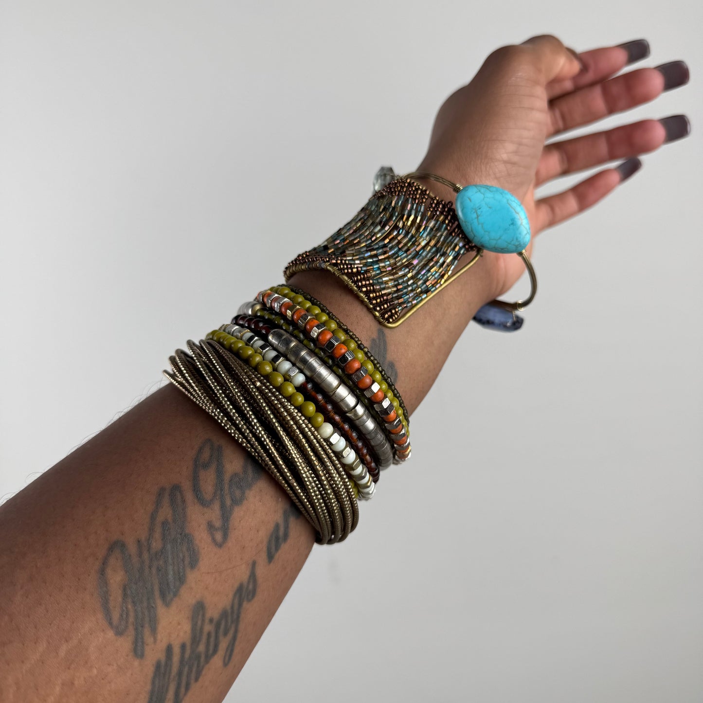Boho bangle stack