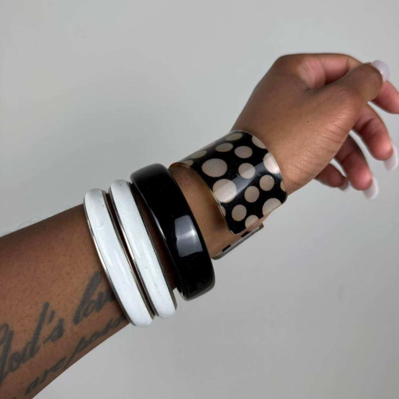 Multicolored Bangle Stack