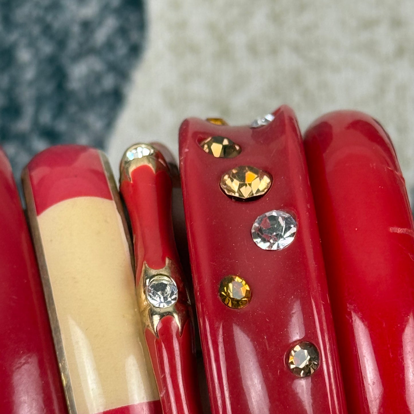 Multicolored Bangle Stack