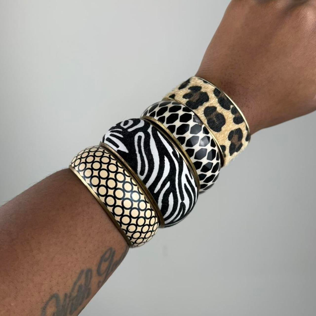 Multicolored Bangle Stack