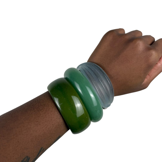 Multicolored Bangle Stack