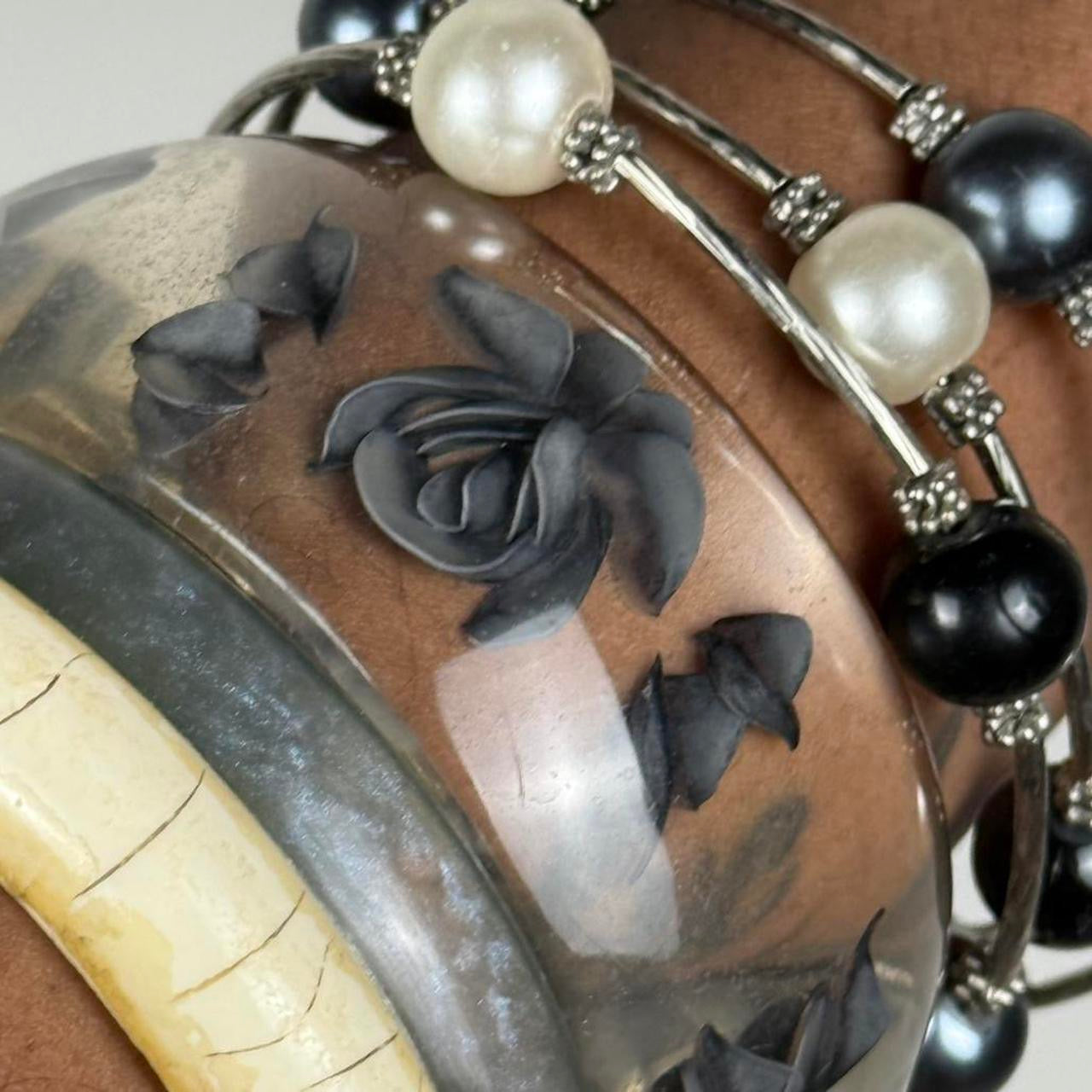 Multicolored Bangle Stack