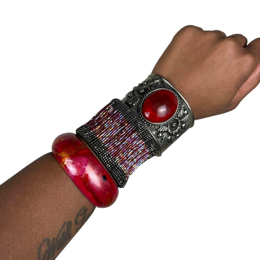 Multicolored Bangle Stack