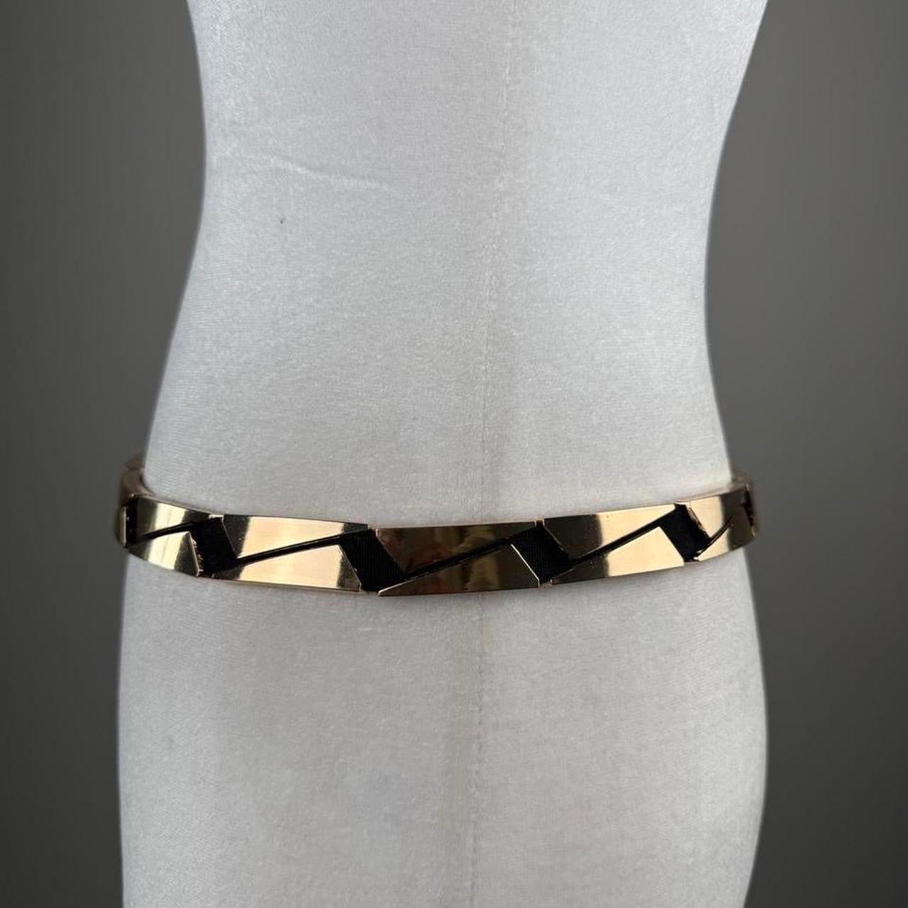 Gold tone accent belt
