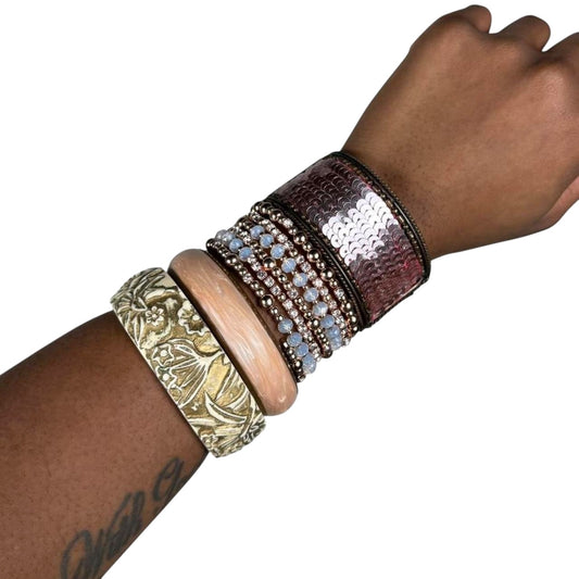 Multicolored Bangle Stack