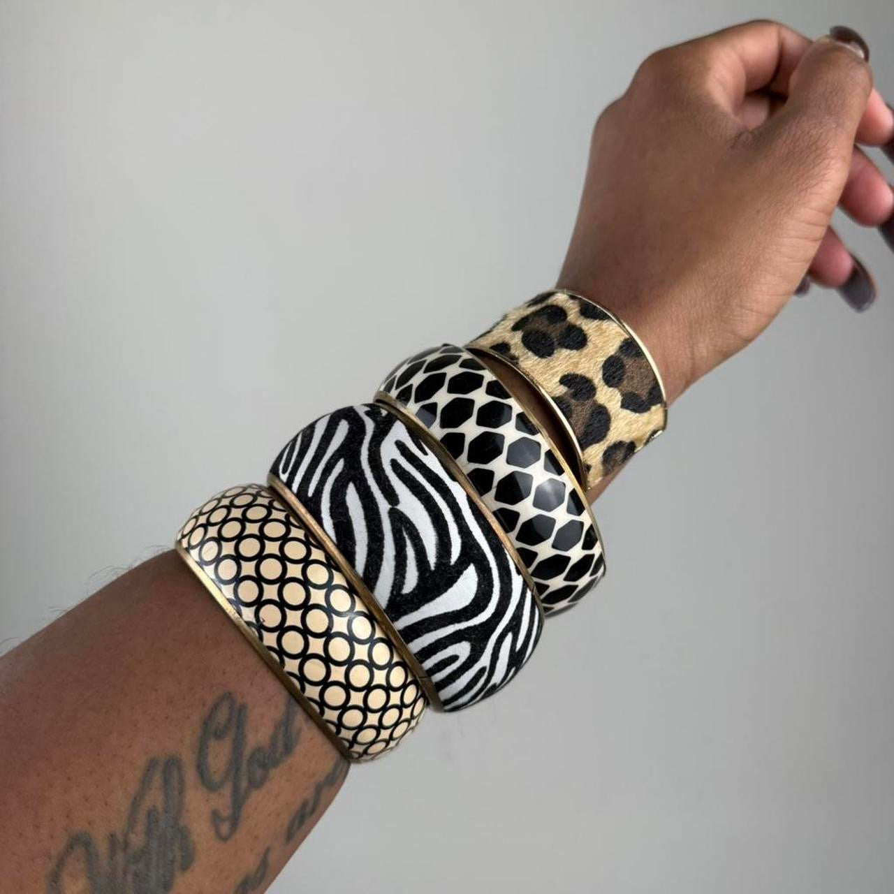 Multicolored Bangle Stack