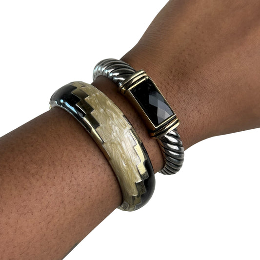 Boho bangle cuff stack