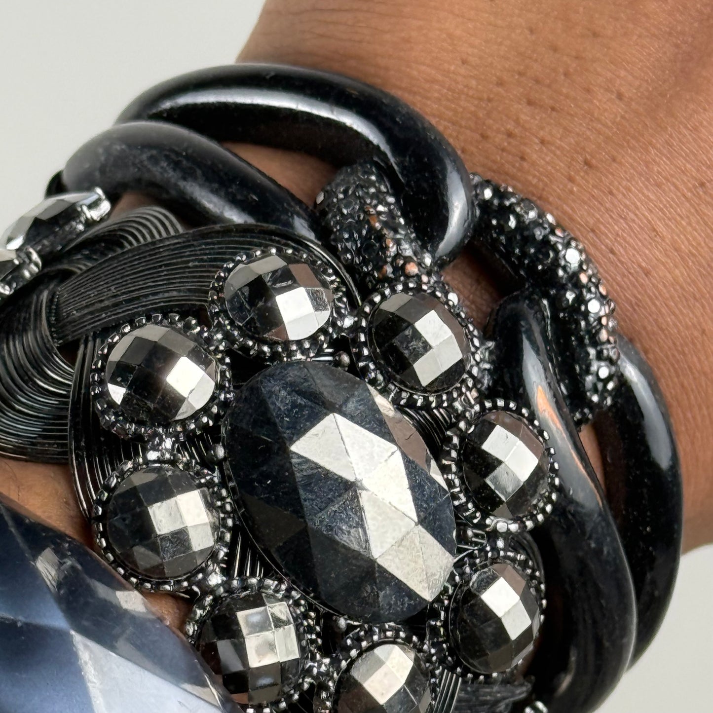 Charcoal Bangle Stack