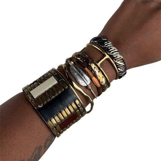 Boho bangle stack