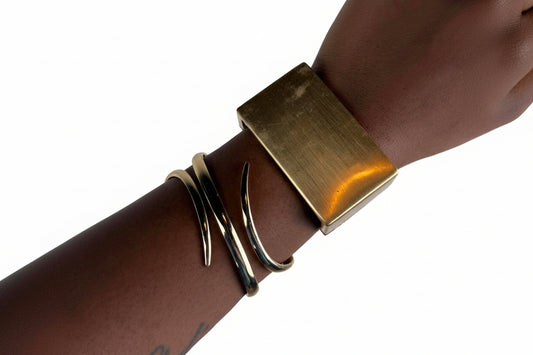 Gold Tone Cuff Stack