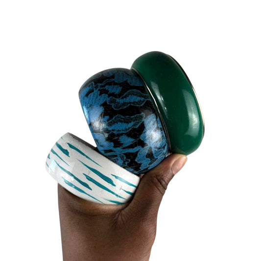 Multicolored Bangle Stack