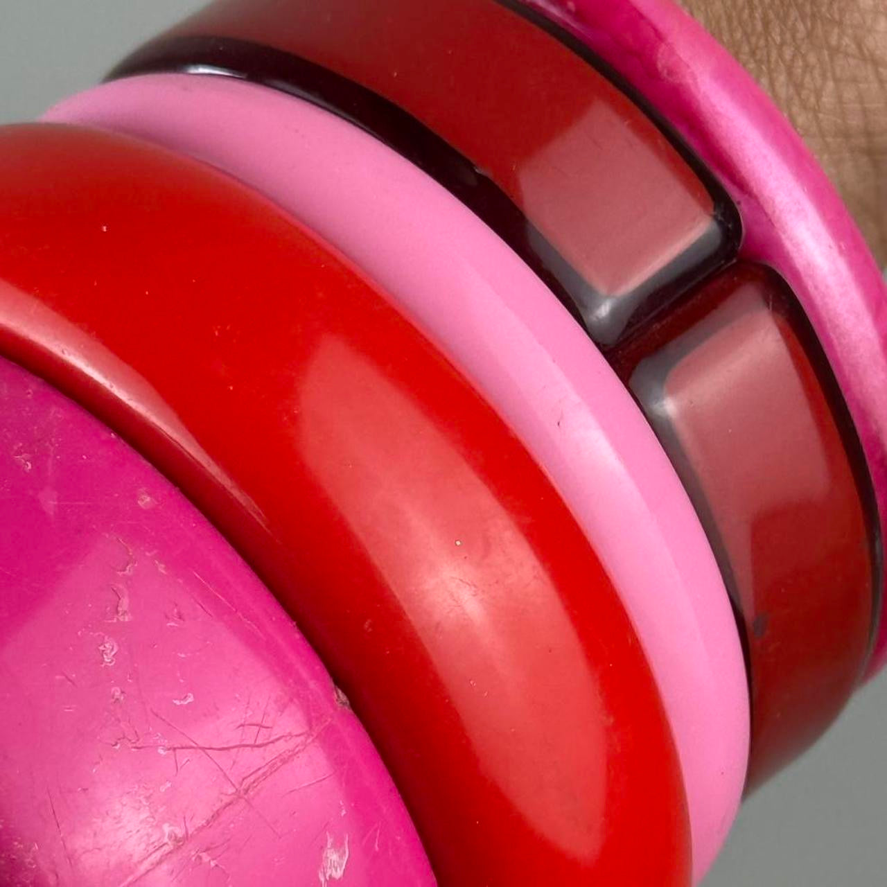 Multicolored Bangle Stack